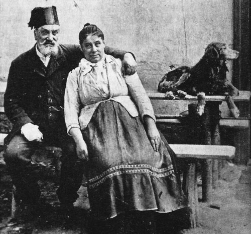 Oskar „Osman“ Milde und Anna „Suleika“ Milde um 1910