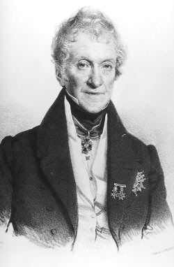 Kaspar Maria Graf Sternberg auf einer Lithographie im Jahr 1837